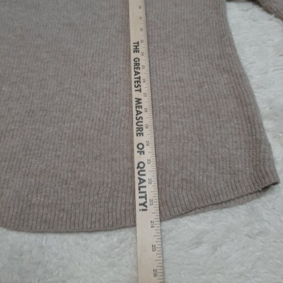 TAHARI Women's Beige Merino Wool Blend Knit Turtle Neck Pullover Sweater XXL - Picture 5 of 8